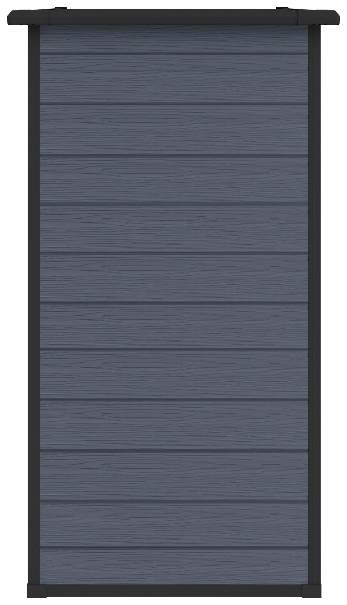 Gartenhaus Bayonne versperrbar 183x220x103 cm, hellgrau - Grau, MODERN, Kunststoff/Metall (183/220/103cm) - Homezone