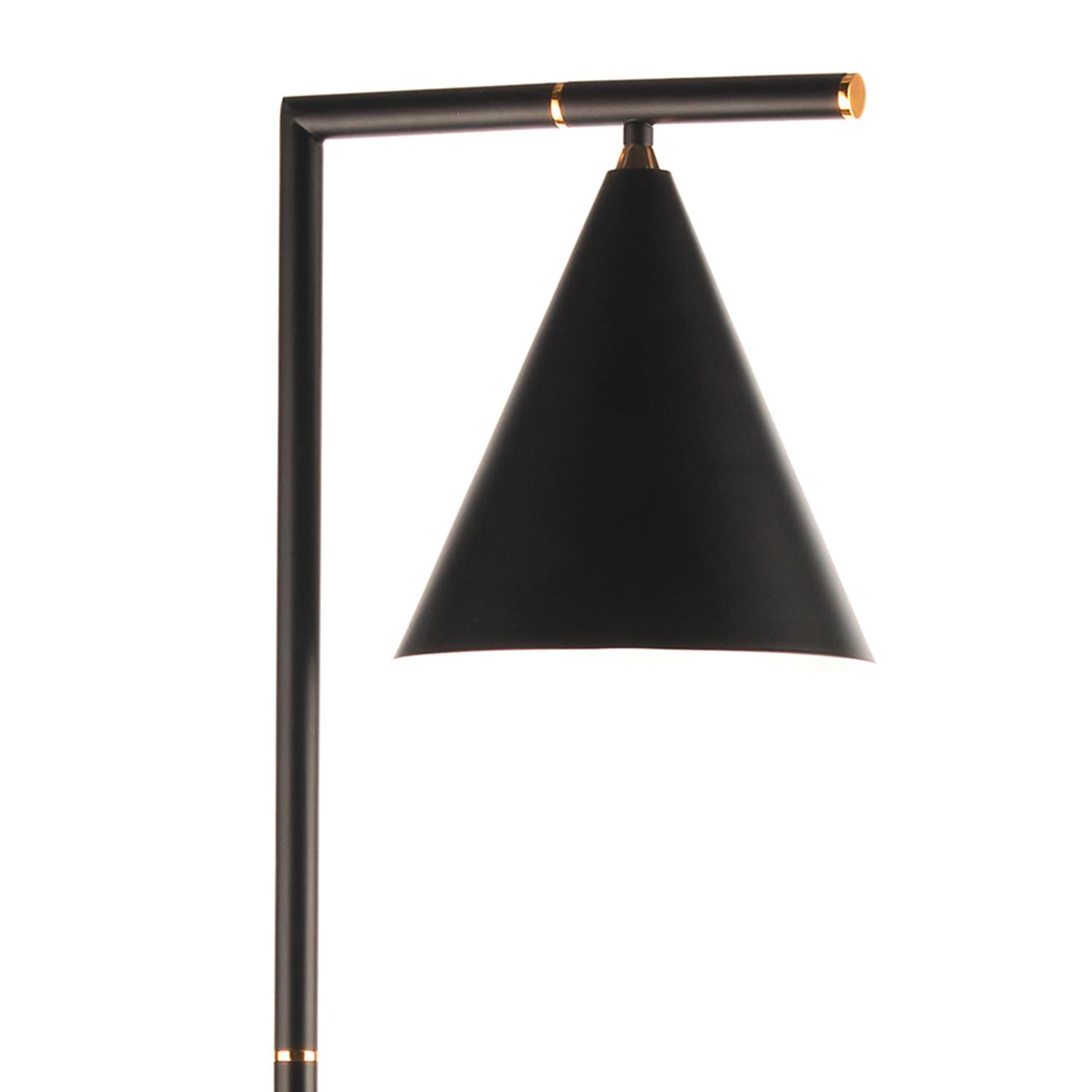 Stehleuchte 5042/Pt - Schwarz, Design, Metall (28/25/163cm)