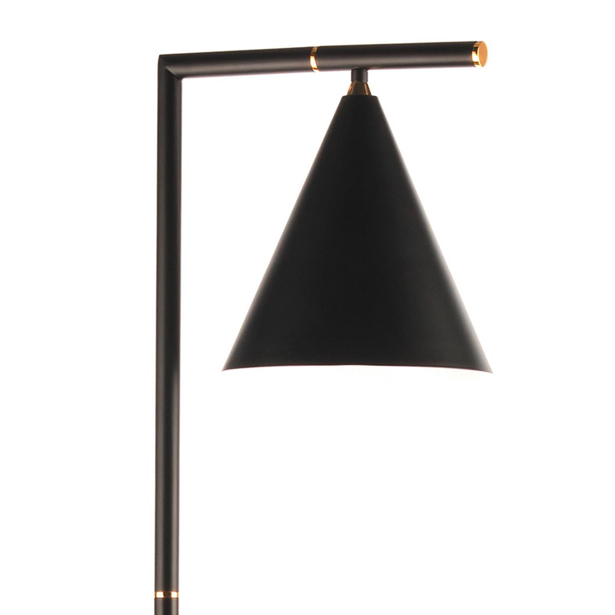 Stehleuchte 5042/Pt - Schwarz, Design, Metall (28/25/163cm)