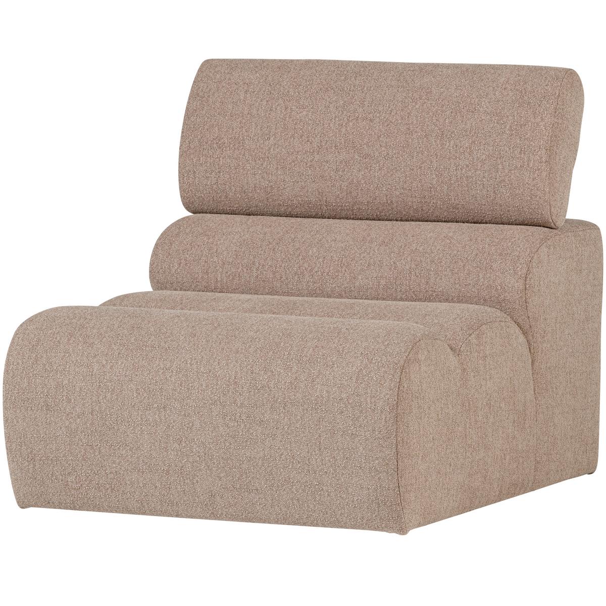 Sofaelement Novi Taupe B: 82cm - Taupe/Schwarz, Design, Textil (82/86/113cm) - Livetastic