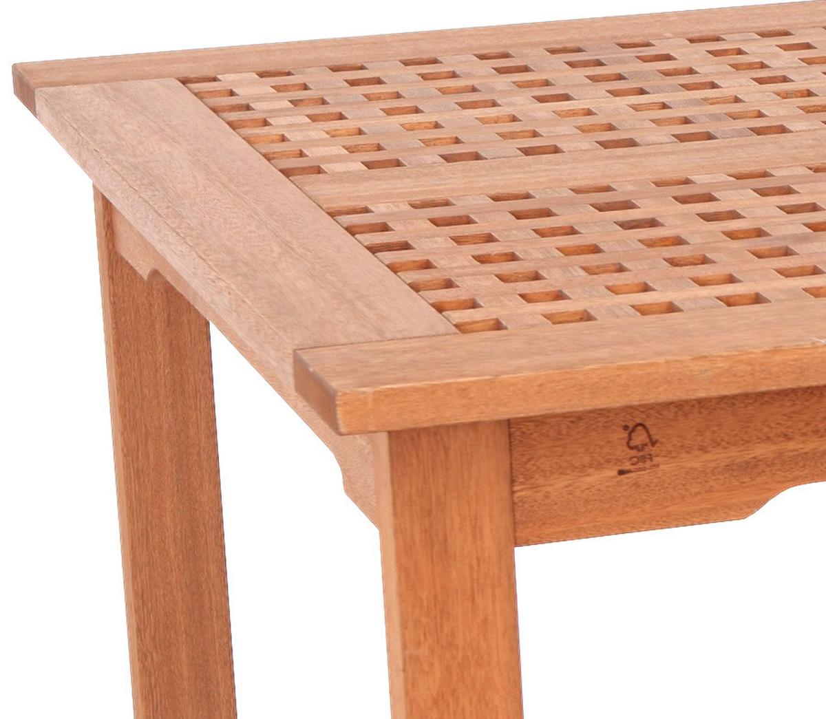 Gartentisch Lima Echtholz Eukalyptusholz L: 150 cm - Naturfarben, Basics, Holz (150/90/74cm) - Gardenson