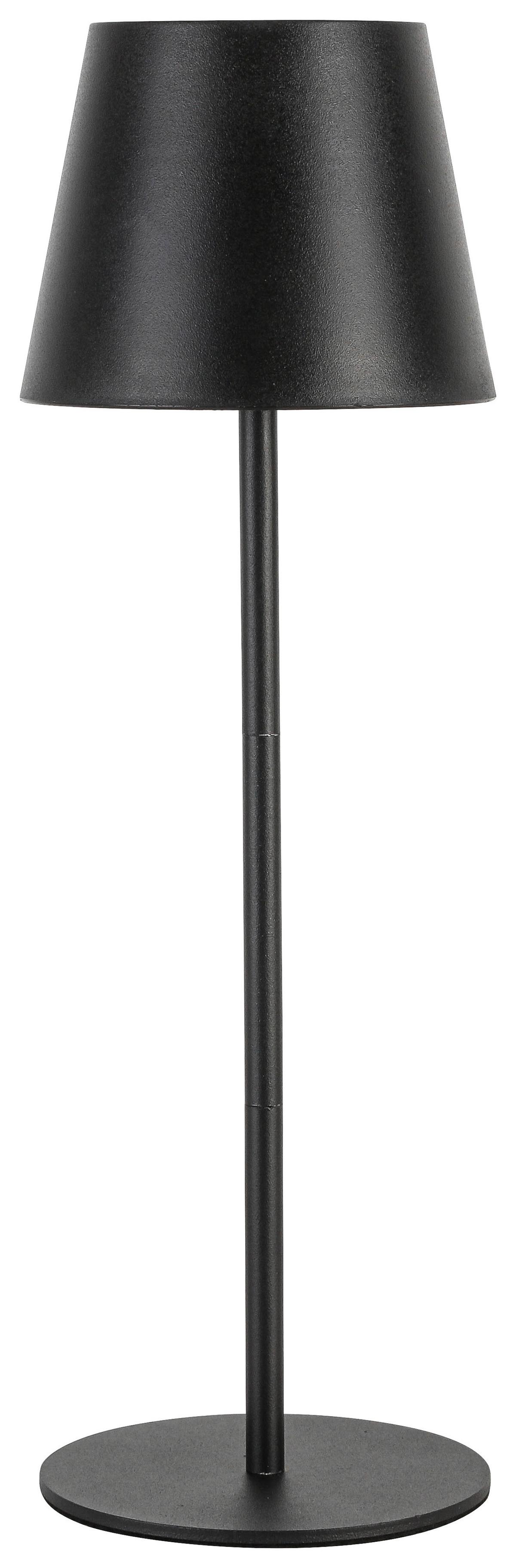STOLNÍ LAMPA NA BATERIE NOEMI - černá, Konvenční, kov/plast (10,5/17-36cm) - Mömax