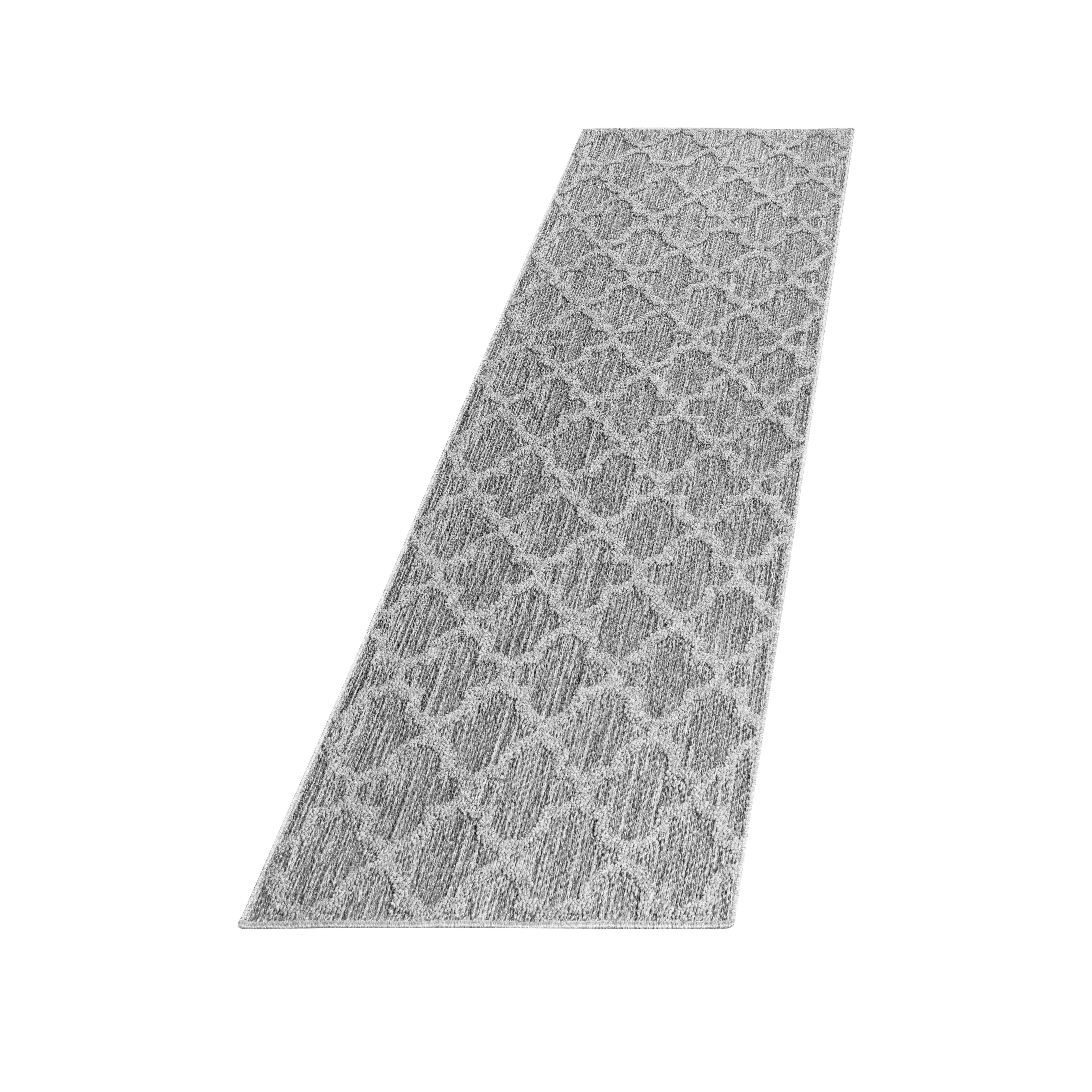 Läufer Patara - Grau, Design, Textil (80/250cm) - Novel