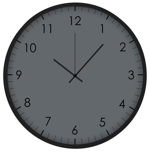 Nástěnné Hodiny Kelly, Ø: 50,8cm - šedá/černá, kov/plast (50,8cm) - Modern Living