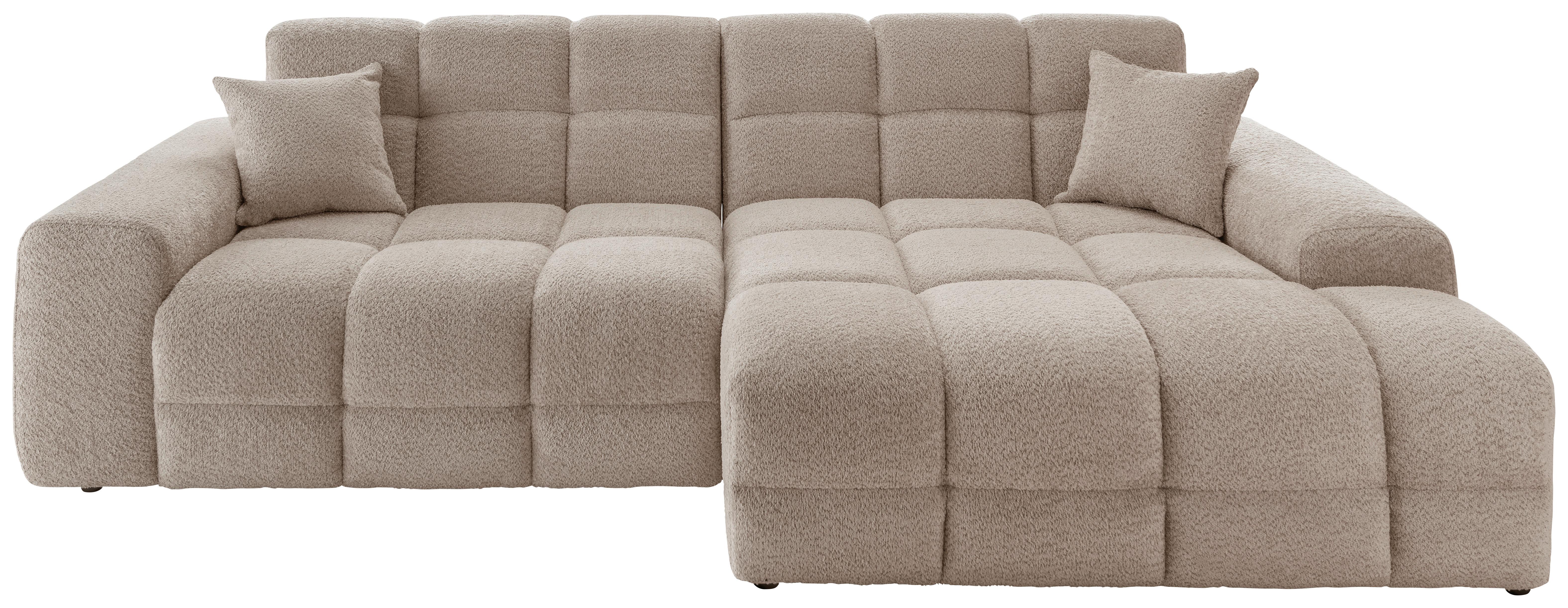 Ecksofa Bosco, Beige S: 301x152 cm - Beige/Schwarz, MODERN, Textil (301/152cm) - Livetastic