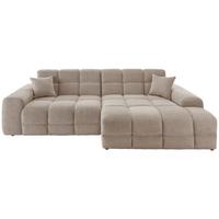 Ecksofa Bosco, Beige S: 301x152 cm - Beige/Schwarz, MODERN, Textil (301/152cm) - Livetastic
