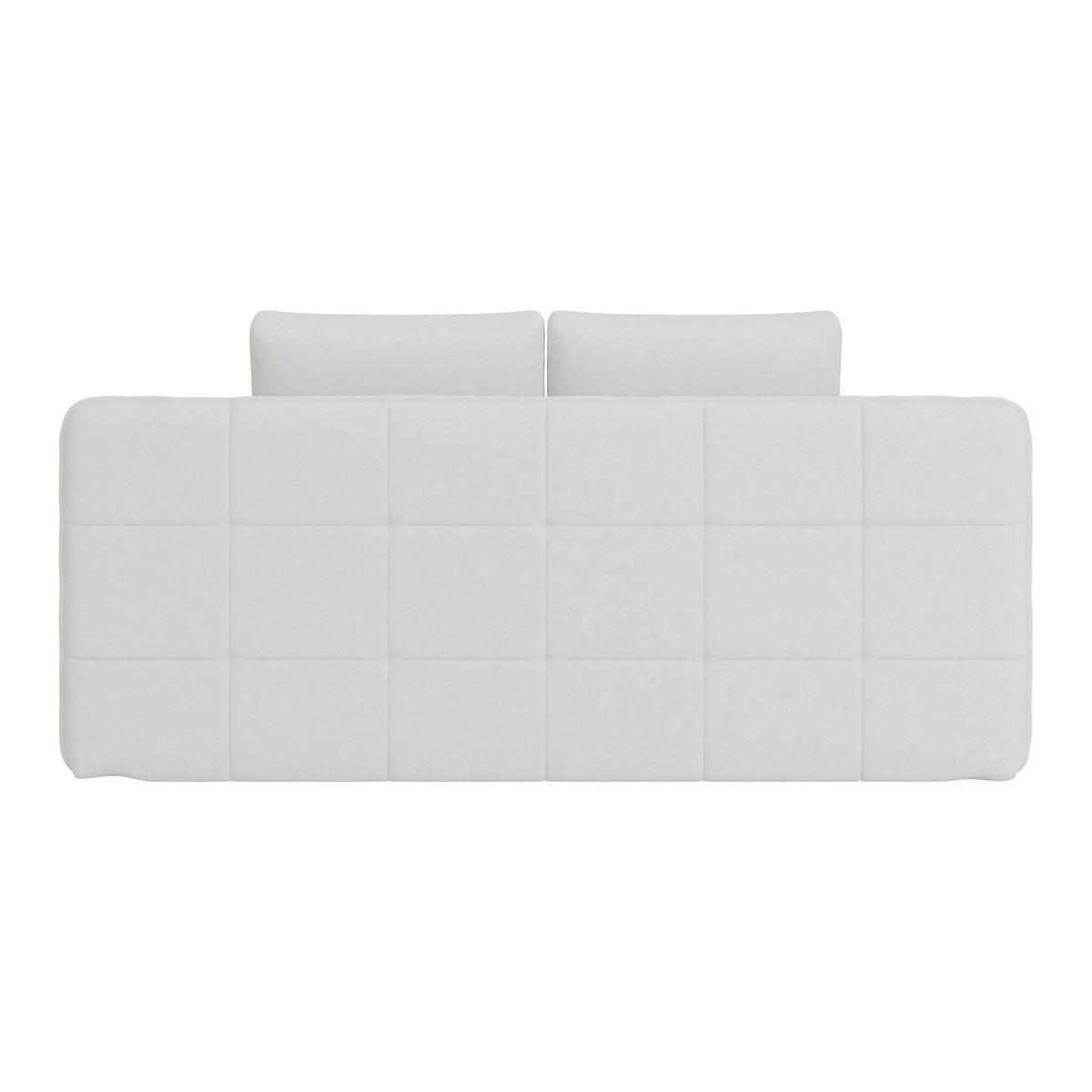 Pohovka s funkciou bíla barva - bílá/černá, Moderní, textil/plast (202/73-92/105cm) - Luca Bessoni