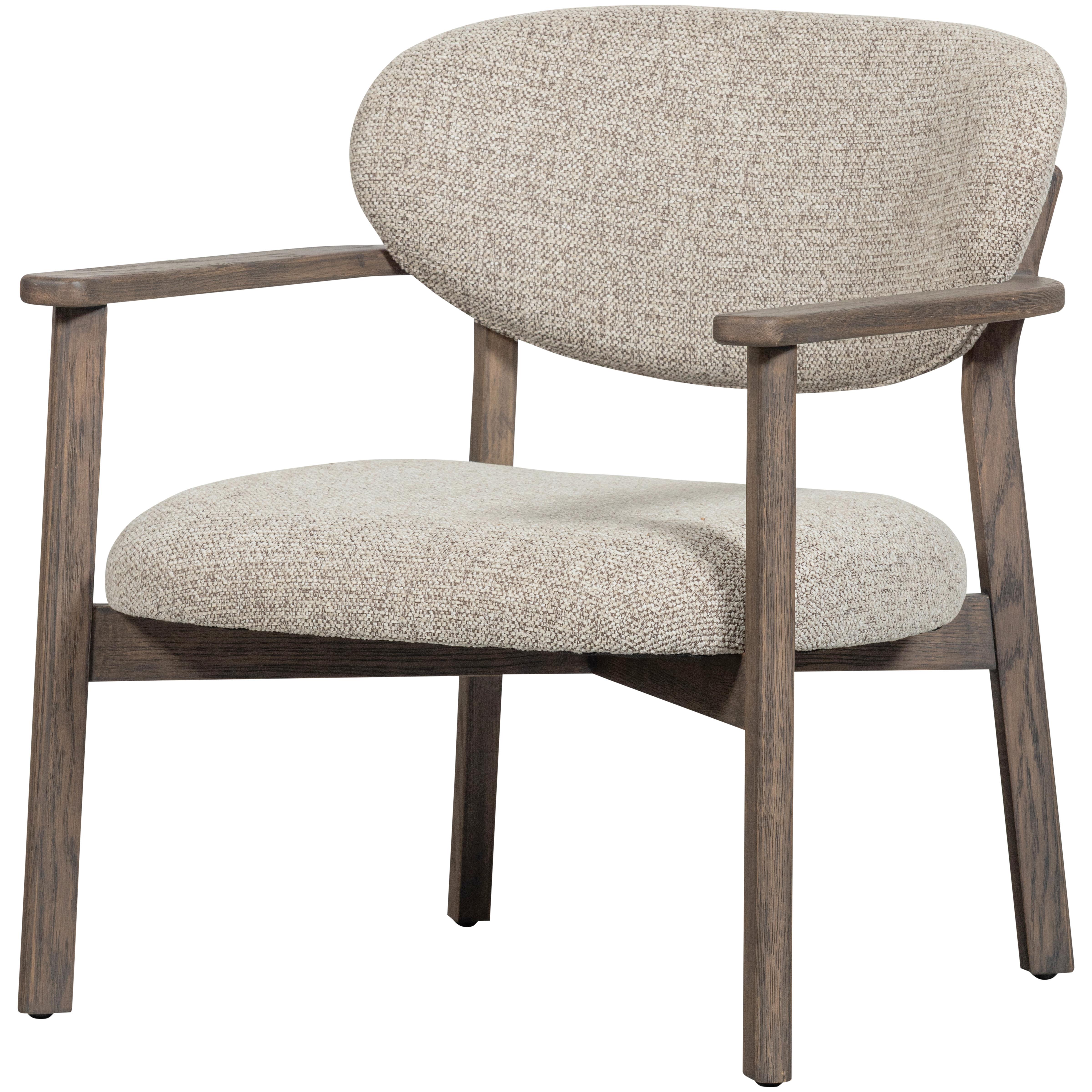 Sessel Udar Braun B: 68cm - Braun, Design, Holz/Textil (68/76/75cm) - Livetastic