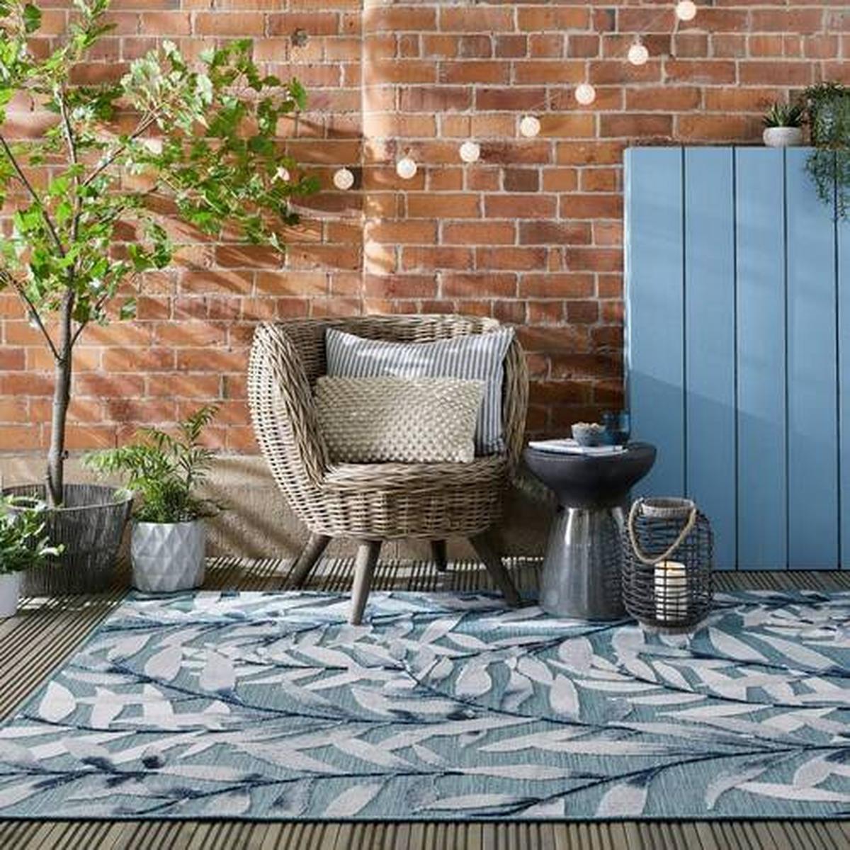 Webteppich 503119374024 - Blau, Basics, Textil (120/170cm)