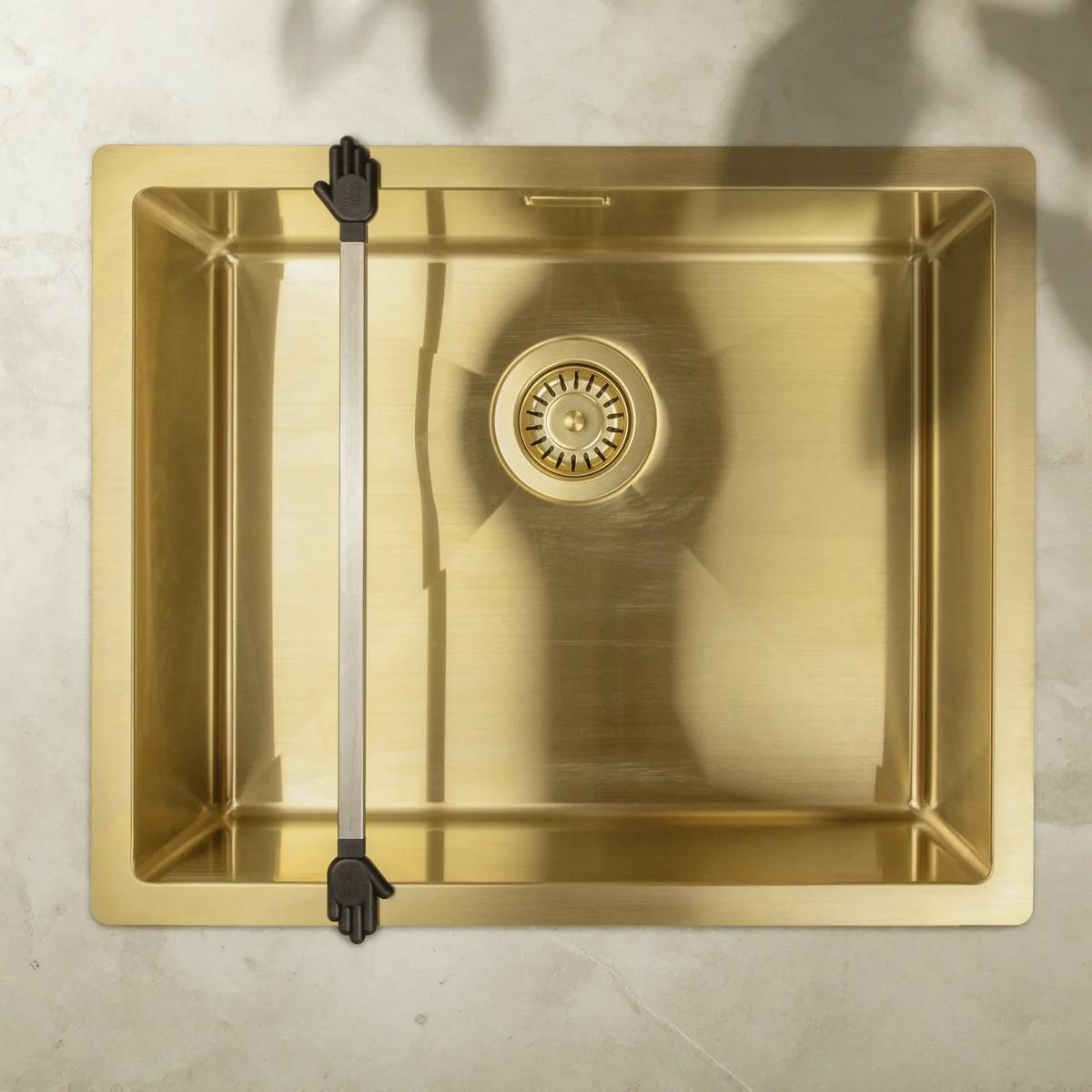 Küchenutensilienhalter Edelstahl - Edelstahlfarben, Basics, Metall (52cm) - HAPPY SINKS