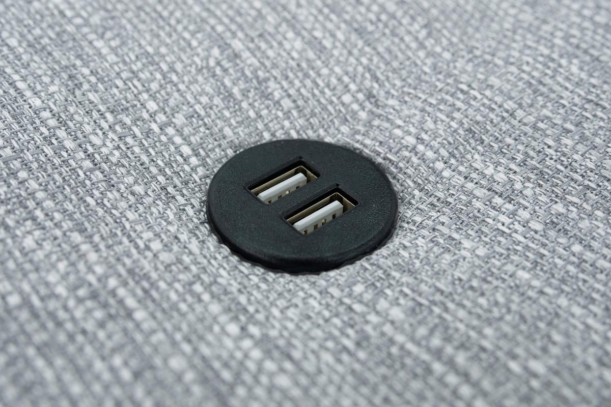 Kanapéágy Malcolm Hellgrau - világosszürke, Basics, textil (236/79-100/90cm) - MID.YOU