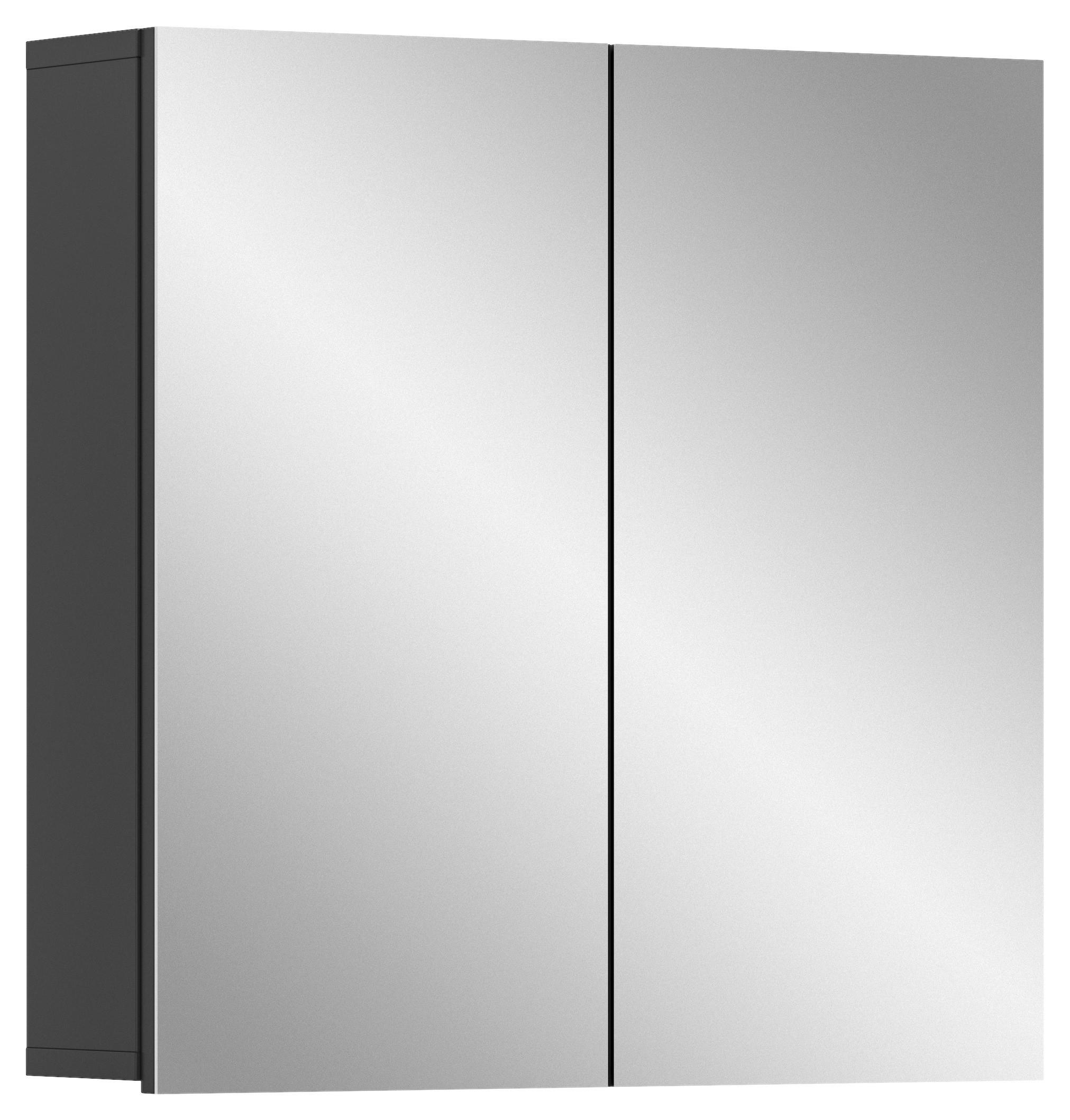 Spiegelschrank Soft 2-Türig B: 60 cm - MODERN, Glas/Holzwerkstoff (60/60/15cm) - MID.YOU