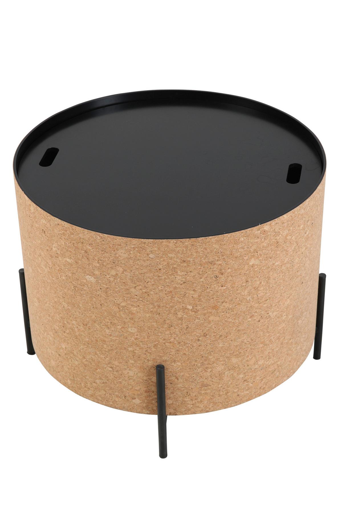 Couchtischset Naturfarben/Schwarz 63-41,5 cm - Schwarz/Naturfarben, Design, Holz/Holzwerkstoff (63-41,5/63-41,5/48,5-36,5cm) - MID.YOU