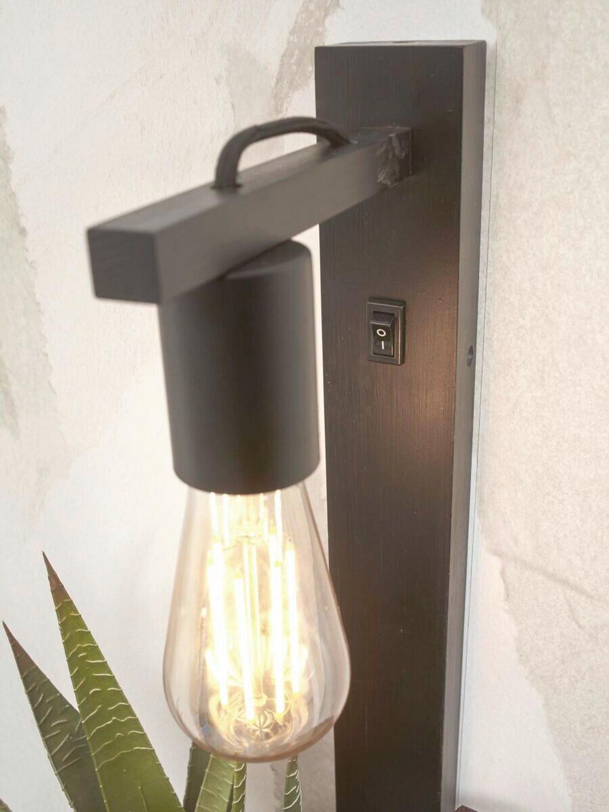 Wandleuchte Flores/W52/B - Schwarz, Trend (30/18/52cm) - Good & Mojo
