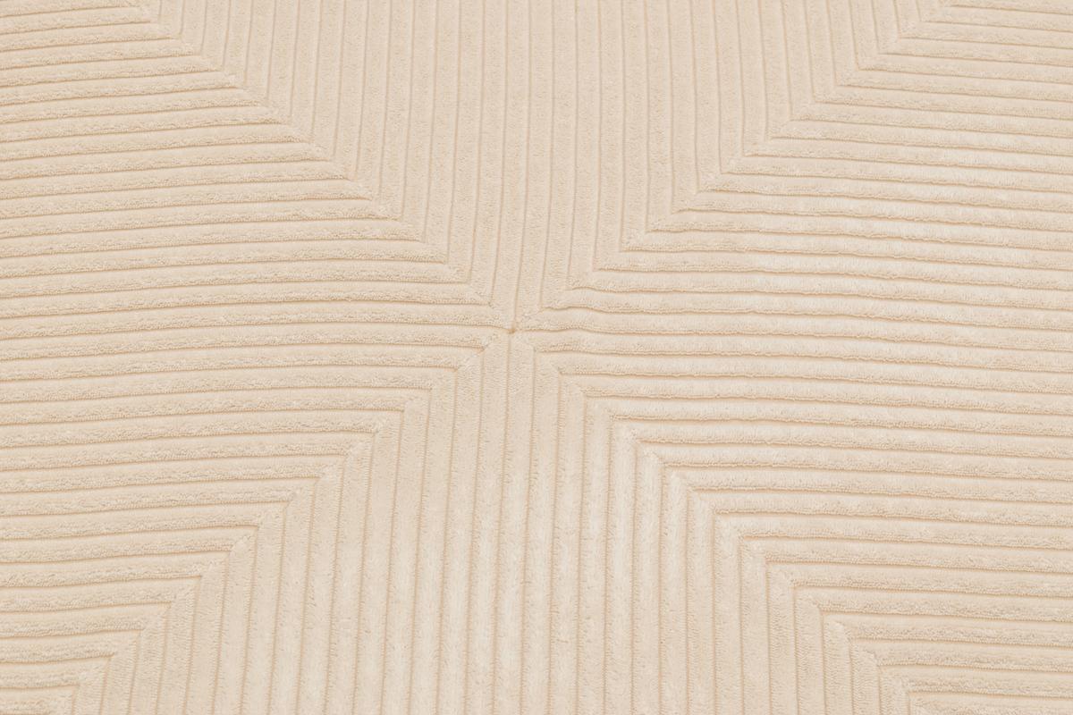 Ecksofa Creme B: 301 Cm - Creme/Schwarz, Design, Textil (301/69/193cm) - MID.YOU