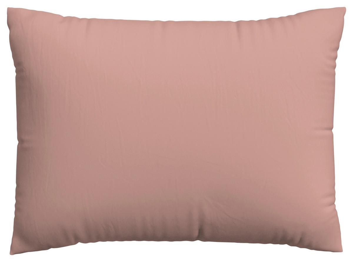 Kopfpolsterbezug Knitted Jersey - Dunkelrosa, Basics, Textil (70/90cm) - Schlafgut