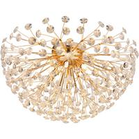 LED-Deckenleuchte Cataleya - Klar/Goldfarben, Basics, Glas/Metall (65/32,5cm)