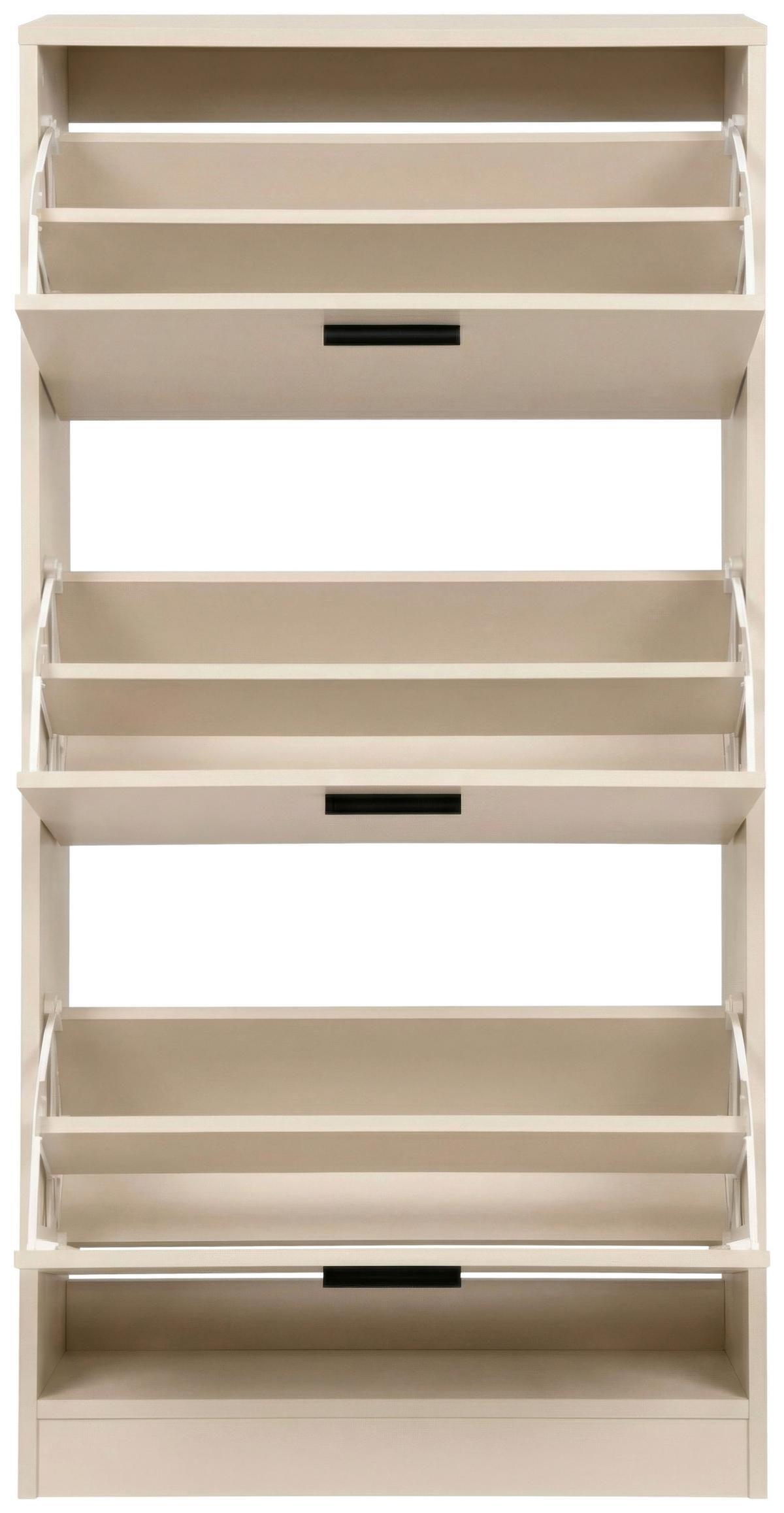 Schuhkipper Zwolle Beige B: 60 Cm - Beige, Trend, Holzwerkstoff (60/117/24cm)