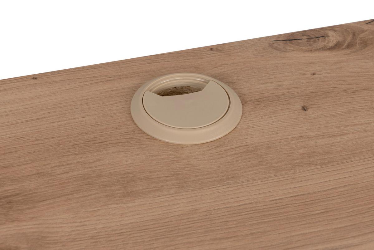 Eckschreibtisch Denver Anthr./ Eiche Artisan D. L: 139cm - Anthrazit/Eiche Artisan, MODERN, Holzwerkstoff (139/139/75cm) - MID.YOU