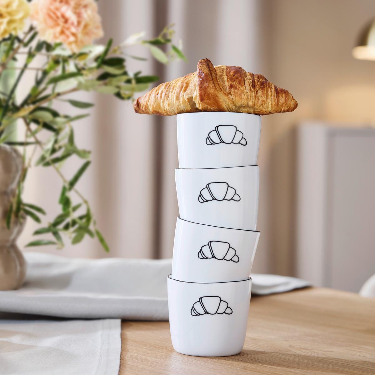 Hrnček na kávu BELGIC LIGHTNESS - čierna/biela, Modern, keramika (7,7/7cm) - Mömax