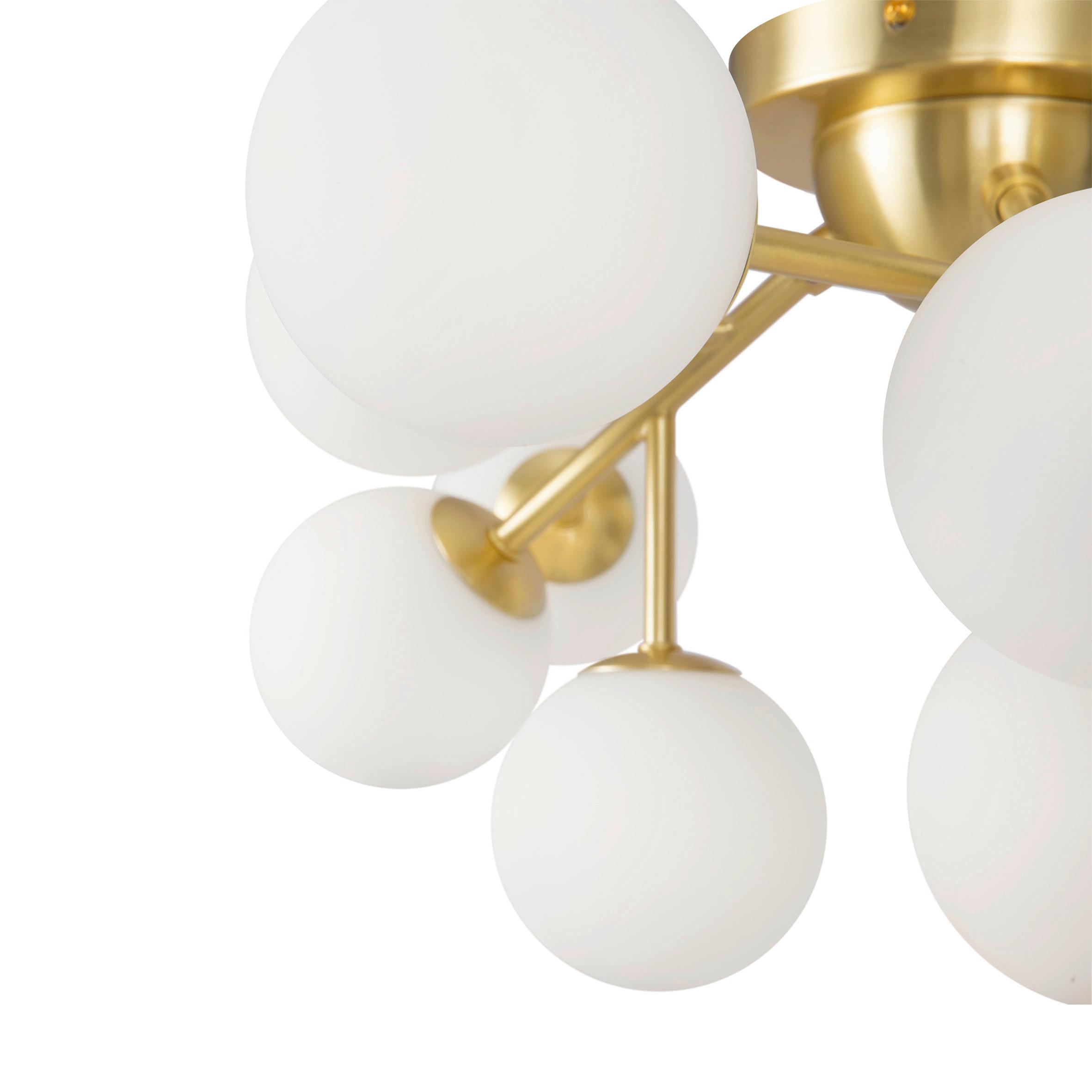 Deckenleuchte Dallas - Messingfarben, Trend, Glas/Metall (60/20/60cm) - MAYTONI