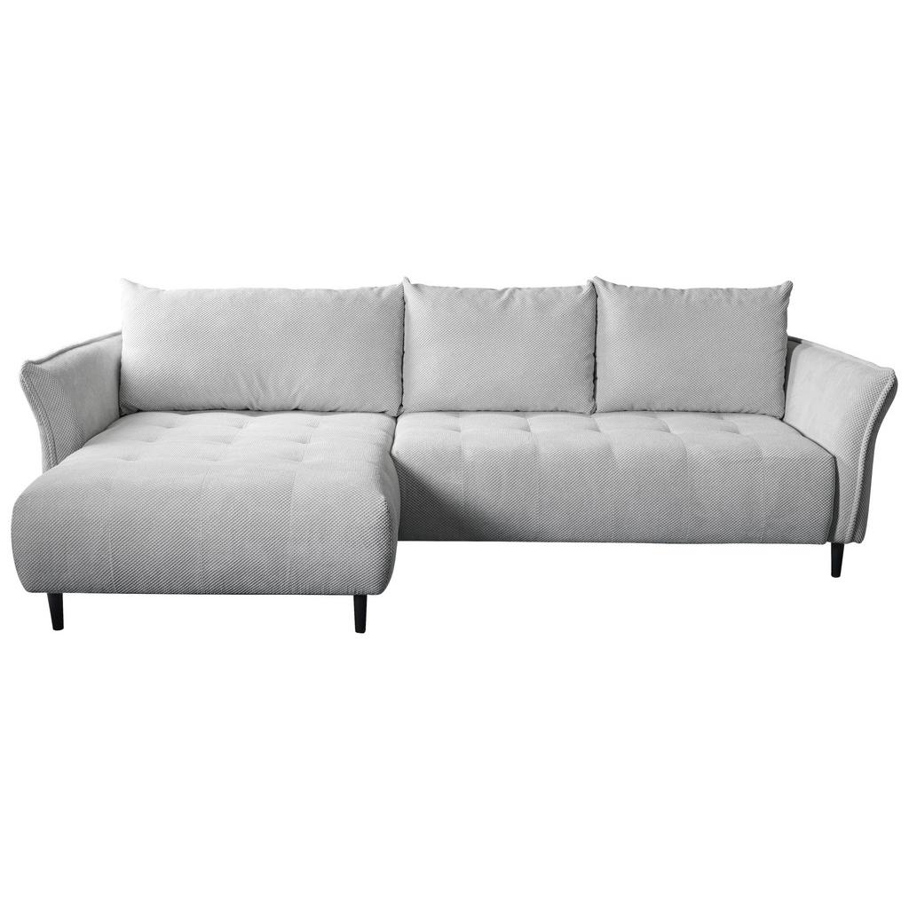 Ecksofa mit Schlaffunktion & Bettkasten Monte Carlo Grau