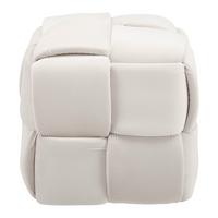 Taburet ELLA béžová zamat - čierna/béžová, Modern, drevo/textil (47/47/47cm) - Bessagi Home