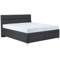 Manželská postel ALORA 180x200, antracitová - barvy chromu/antracitová, dřevo/plast (180/200cm)