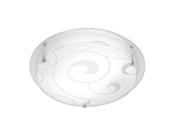 Deckenleuchte Erik - Weiß, KONVENTIONELL, Glas/Metall (32/8cm) - Ombra Deckenleuchte Erik - Weiß, KONVENTIONELL, Glas/Metall (32/8cm) - Ombra