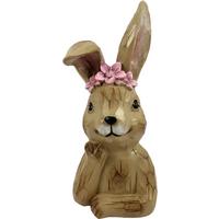 Dekor Nyúl Ilse - pink/barna, Konventionell, műanyag (11/9/24cm) - Luca Bessoni