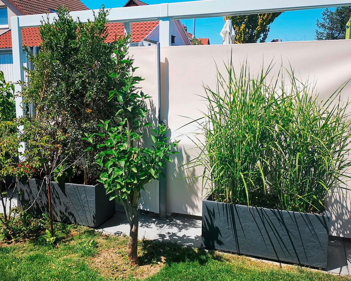 Übertopf Kunststoff Anthrazit Wetter-/ und Uv-Beständig - Anthrazit, Basics, Kunststoff (100/43/40cm)