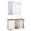 Garderobe Gados 2--Teilig. Honigeiche Dekor - Honigeiche/Weiß, MODERN, Holzwerkstoff (90/132/33cm) - MID.YOU
