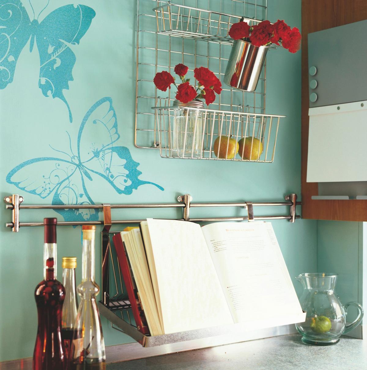 Dekosticker 17017h - Blau/Klar, Natur, Kunststoff (50/70cm)