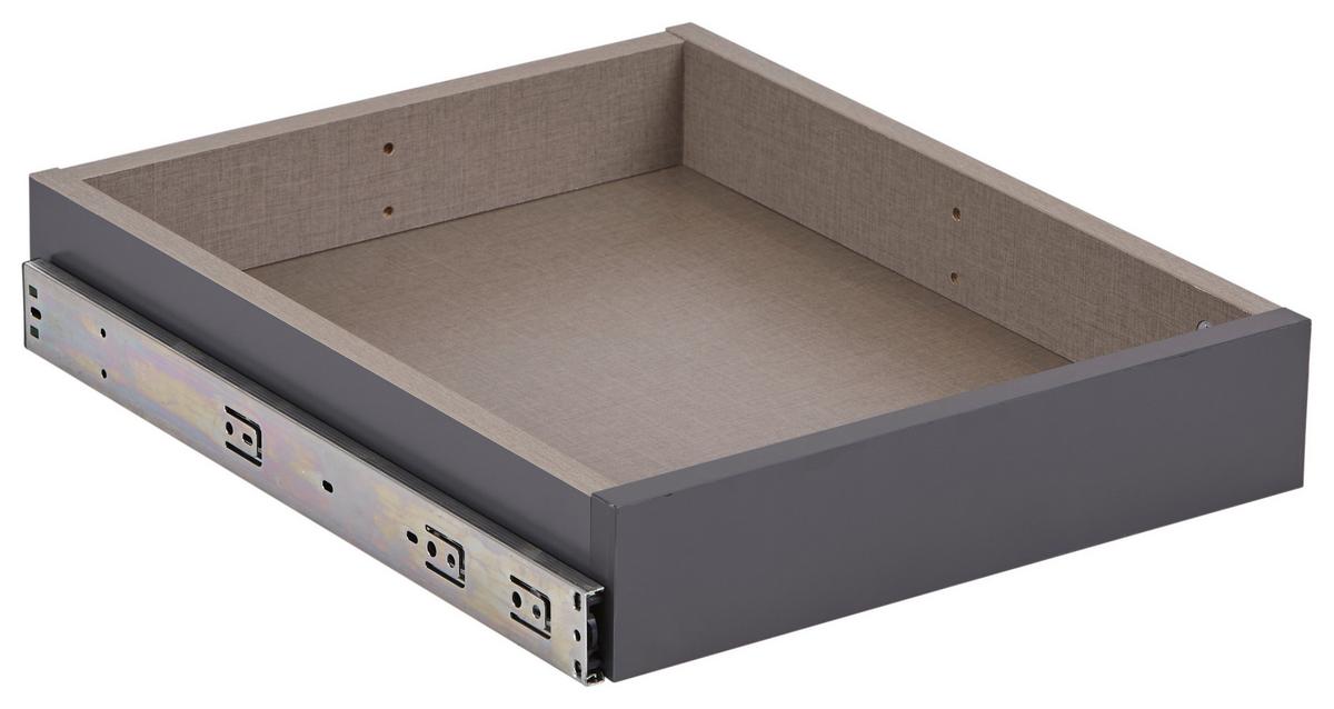 Schublade Unit, Twist Dekor B: 42,4 cm mit Inneneinteilung - Graubraun, MODERN, Holzwerkstoff (42,4cm) - Ondega