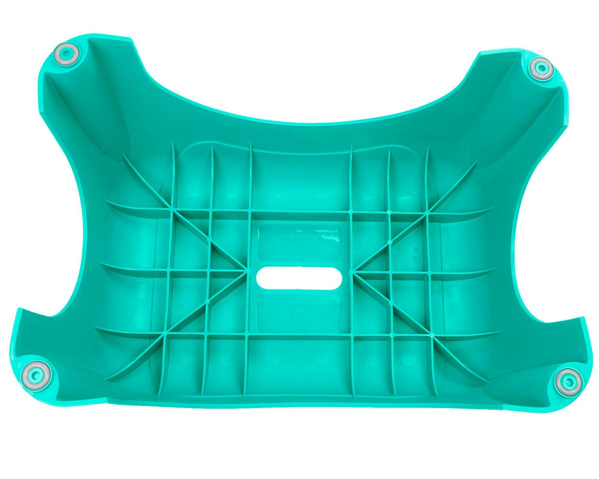 Tritthocker Misty Kunststoff Türkis H: 23,5 Cm Rutschfest - Türkis, Basics, Kunststoff (44/23,5/31cm)