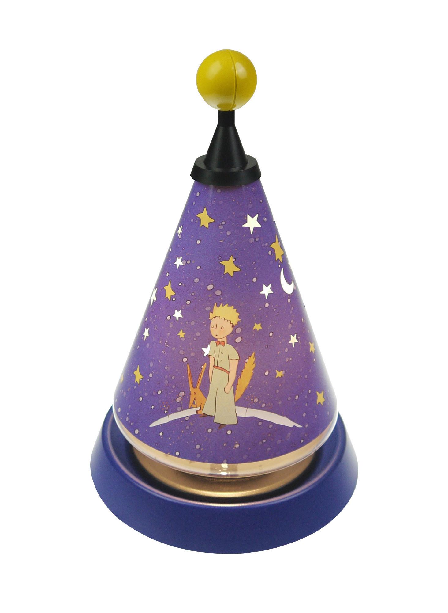 Tischlampe Carrousel Kleiner Prinz Blau/gelb Für Kinder - Blau/Gelb, Trend, Kunststoff (21/21/35cm) - Niermann