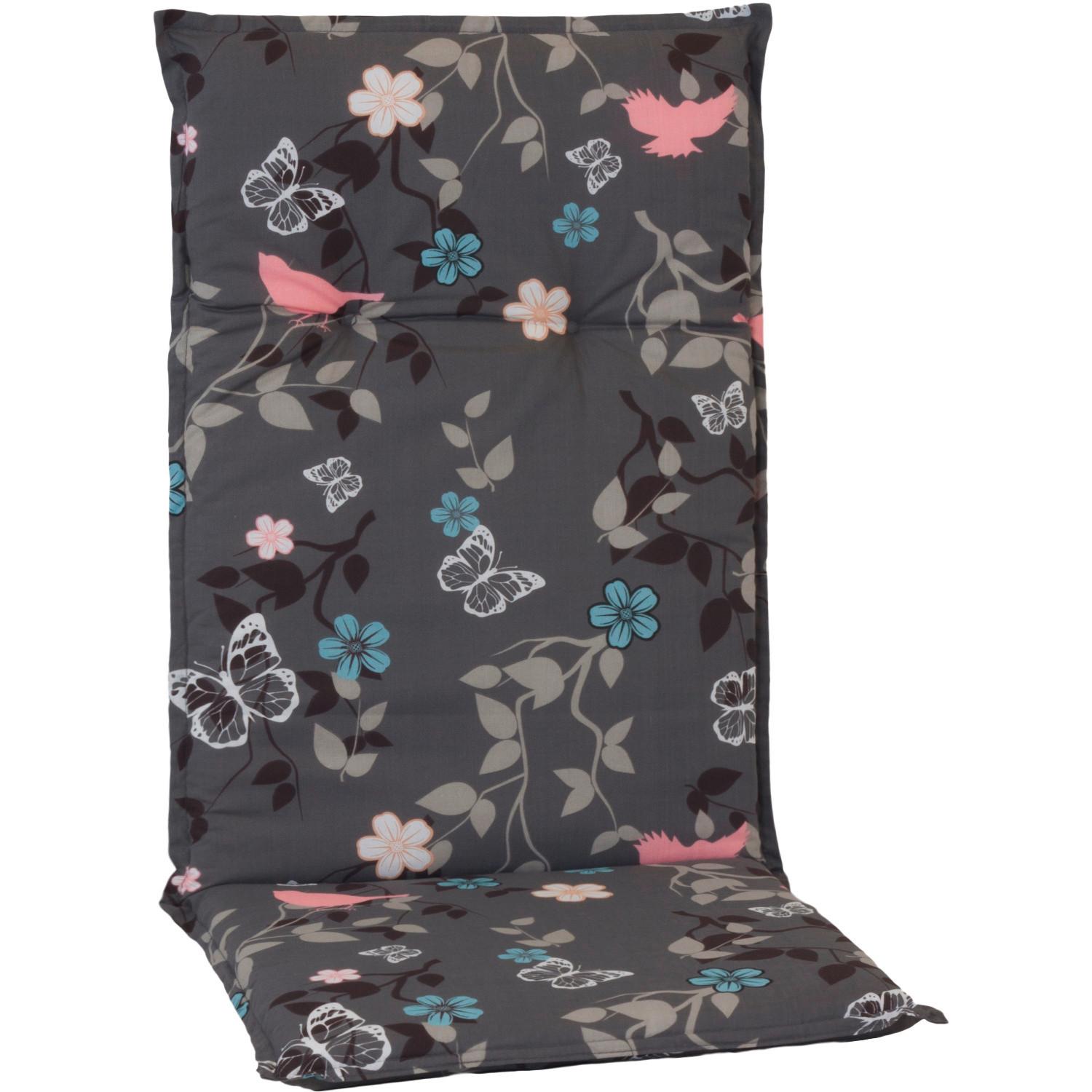 Hochlehner Auflage Bregenz 118x50x6cm Grau/Rosa - Rosa/Grau, Basics, Textil (118/50/6cm)