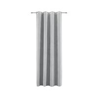 ZÁVES S OČKAMI Velours, 140/245cm, sivá - sivá, Konventionell, textil (140/245cm) - Modern Living
