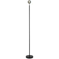 Stojací LED svítidlo Mavis, včet. LED 7W - černá, Moderní, kov (18/140cm) - Modern Living