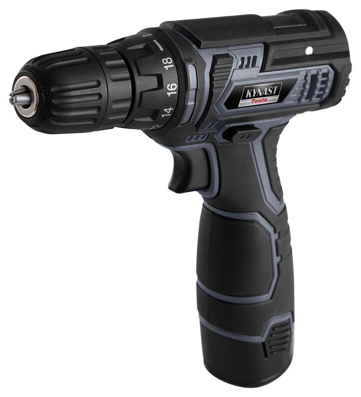 Akkkuschrauber 12V Li-Ion 650 U/Min - Schwarz/Grau, Basics, Kunststoff (19/20/5,5cm)
