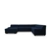 Wohnlandschaft Norma Mit Schlaffunktion Blau - Wengefarben/Blau, Design, Textil (153/328/212cm) - MID.YOU