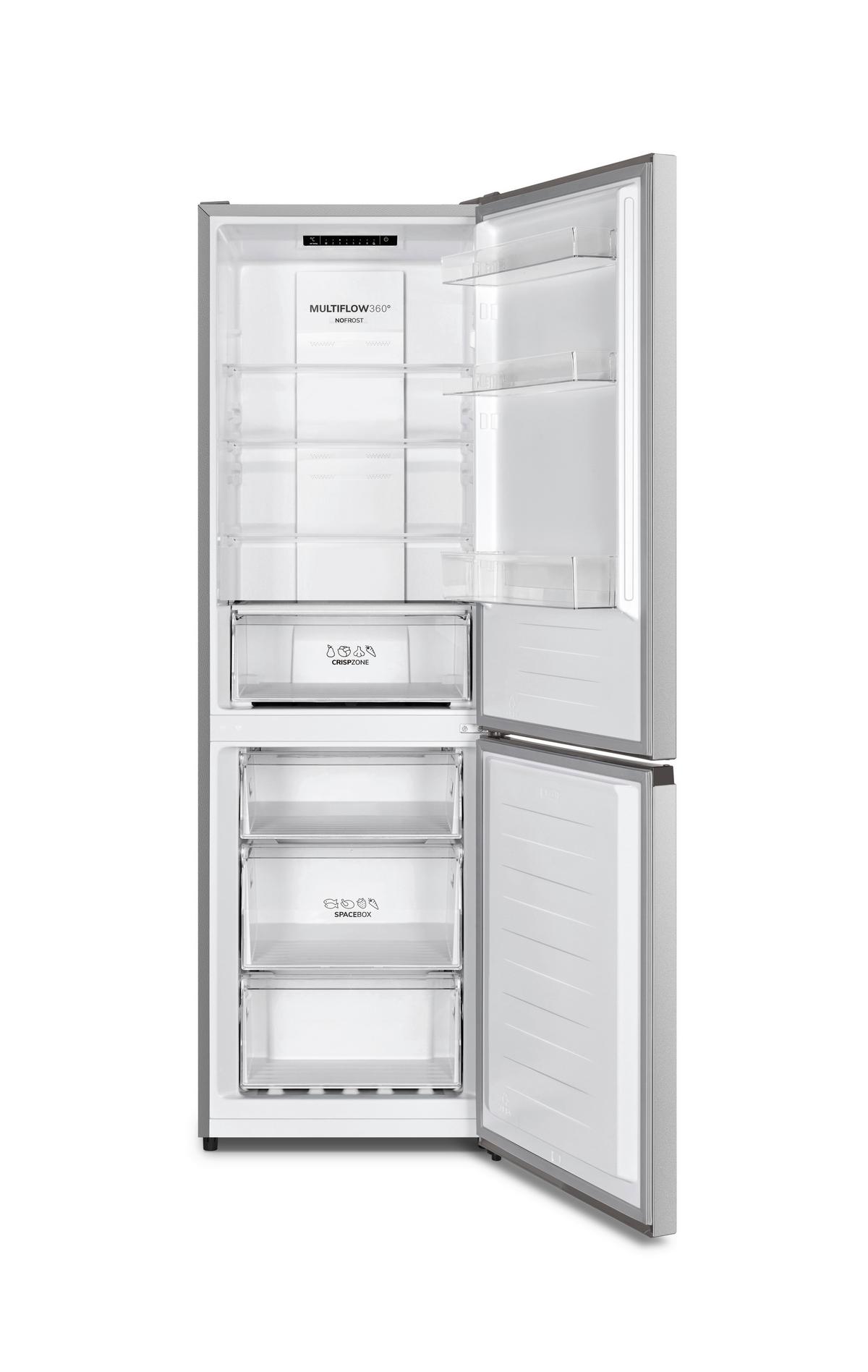 Kühl-Gefrier-Kombination NRK61 9D2XL4, - Silberfarben, Basics, Metall (59,5/186/59cm)
