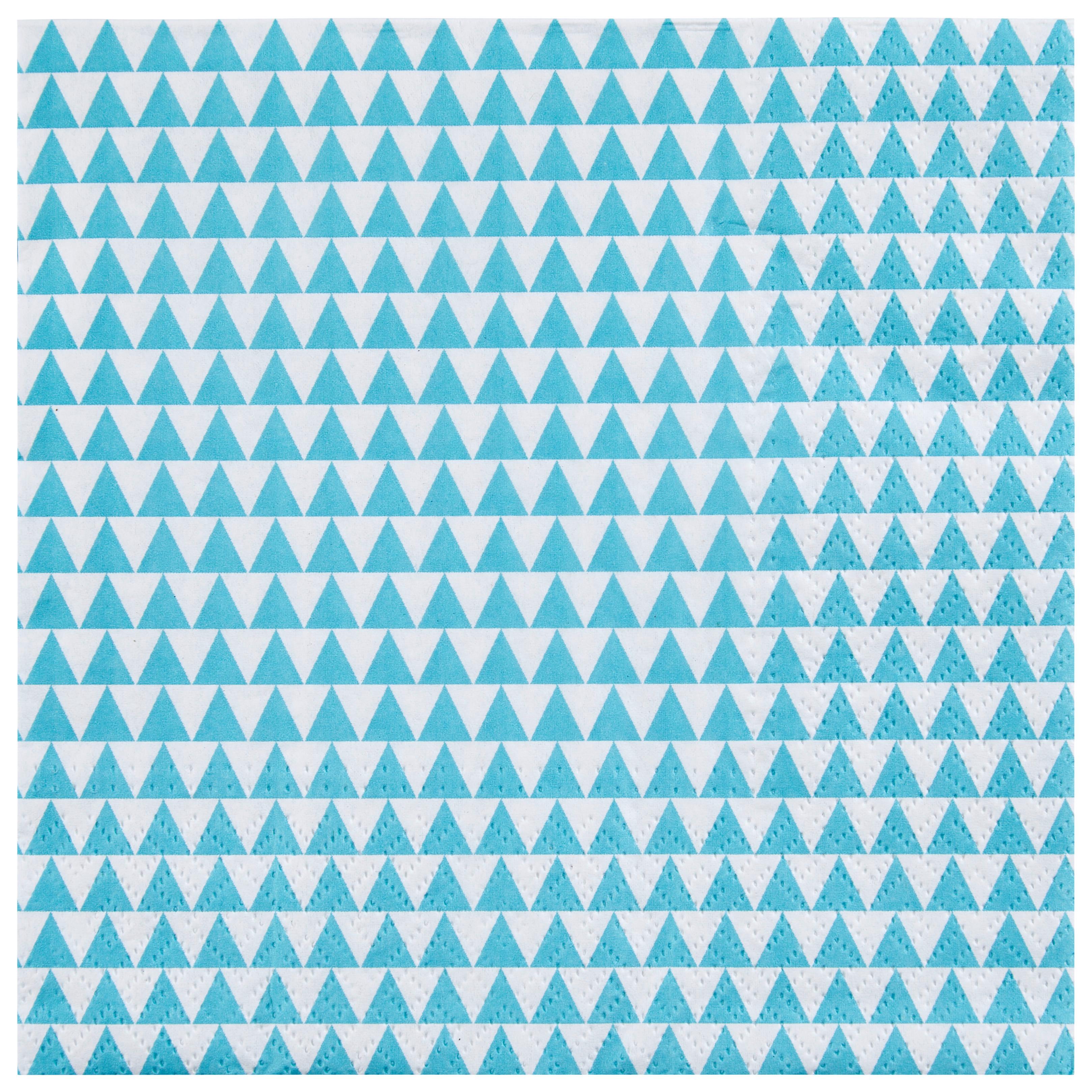 Serviette Goma Absraktes Gelb/Blau 20 Stk., 17x17 cm - MODERN, Papier (17/17/3cm)