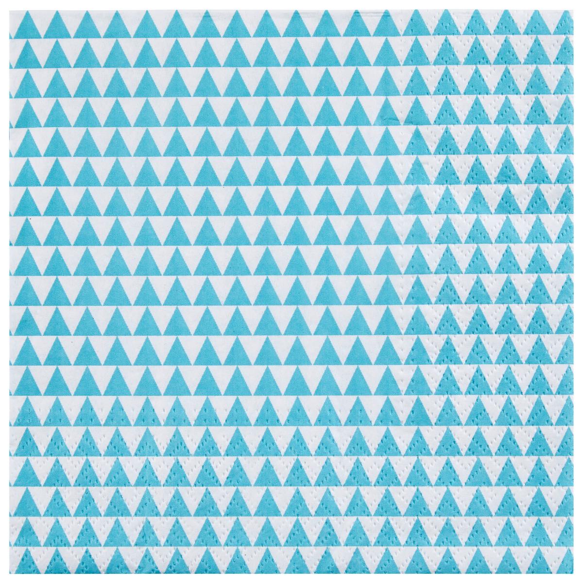 Serviette Goma Absraktes Gelb/Blau 20 Stk., 17x17 cm - MODERN, Papier (17/17/3cm)