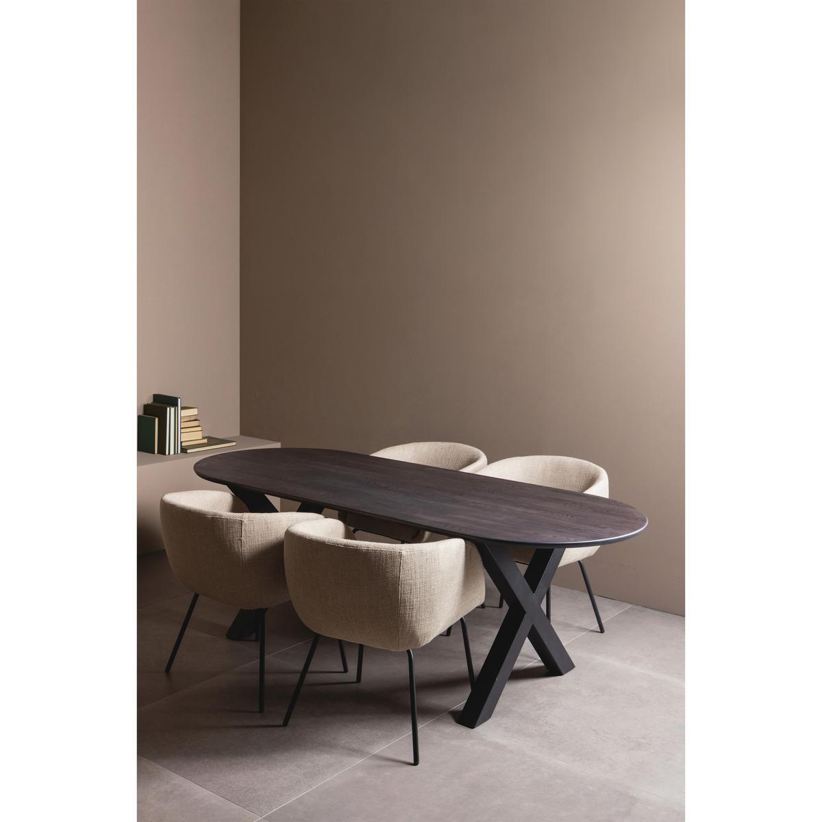 TISCHGESTELL Tablo Schwarz B: 79cm - Schwarz, MODERN, Metall (79/72/10cm) - Livetastic