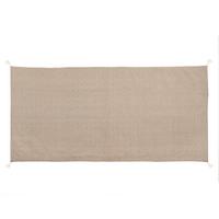 PLÁŽOVÁ PODLOŽKA DOBBY - bahenná hnedá, textil (90/190cm)