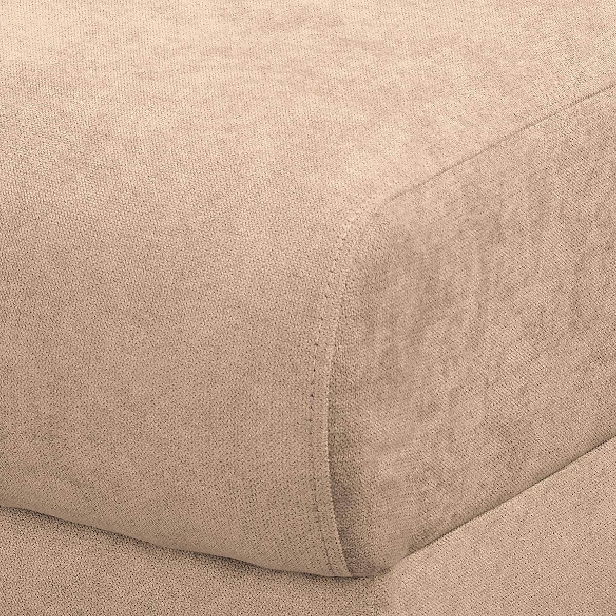 Ecksofa Beata Beige S: 150x230 cm - Wengefarben/Beige, Design, Textil (150/230cm) - Livetastic