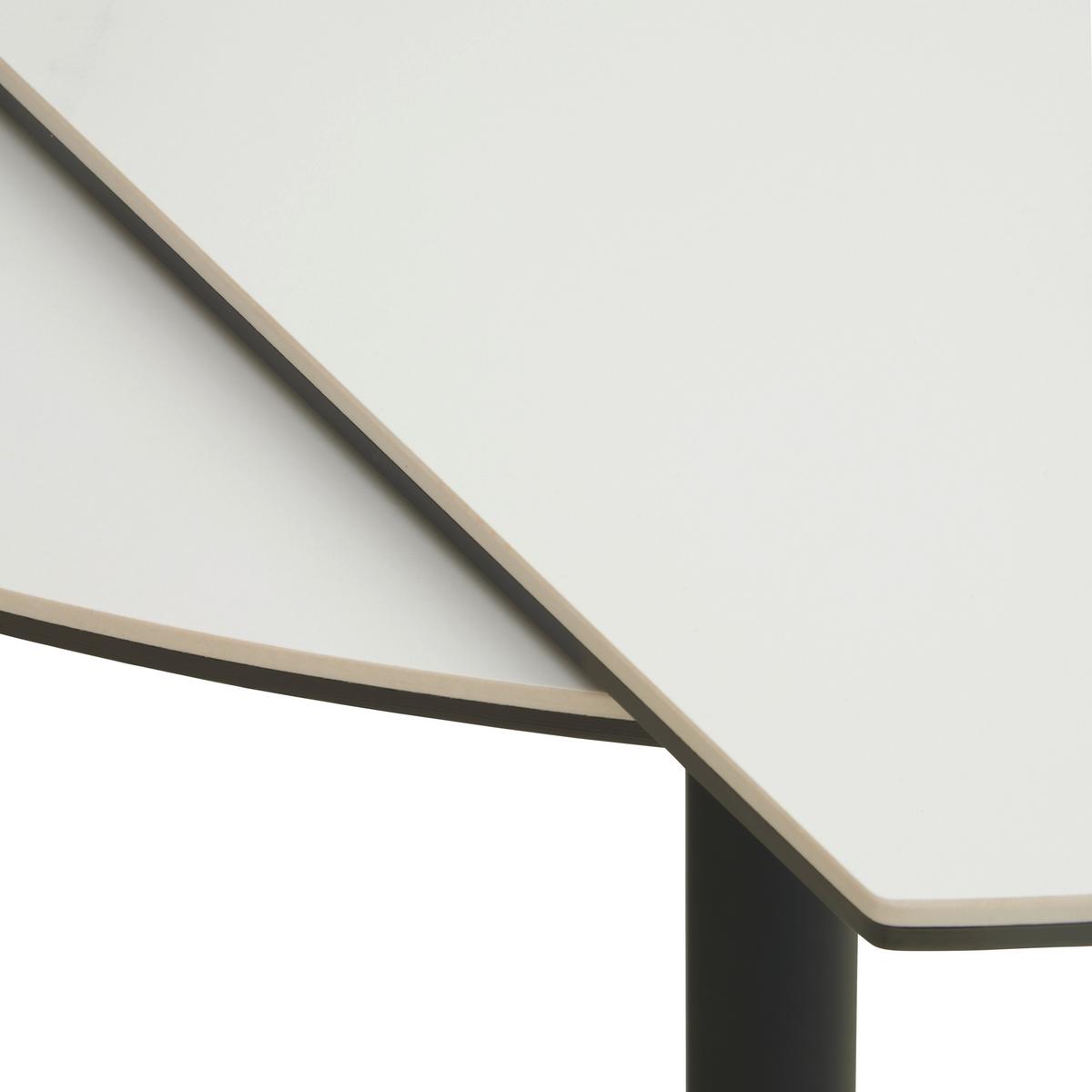 Esstisch Dalia - Schwarz/Weiß, LIFESTYLE, Glas/Keramik (80-130/75-77/130cm) - MID.YOU