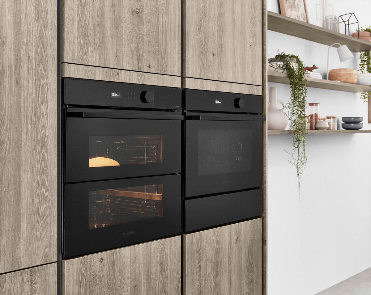 Einbauküche Riga/Eastbourne Frei Planbar Klassisch - Erlefarben/Grau, MODERN, Holzwerkstoff - Vertico