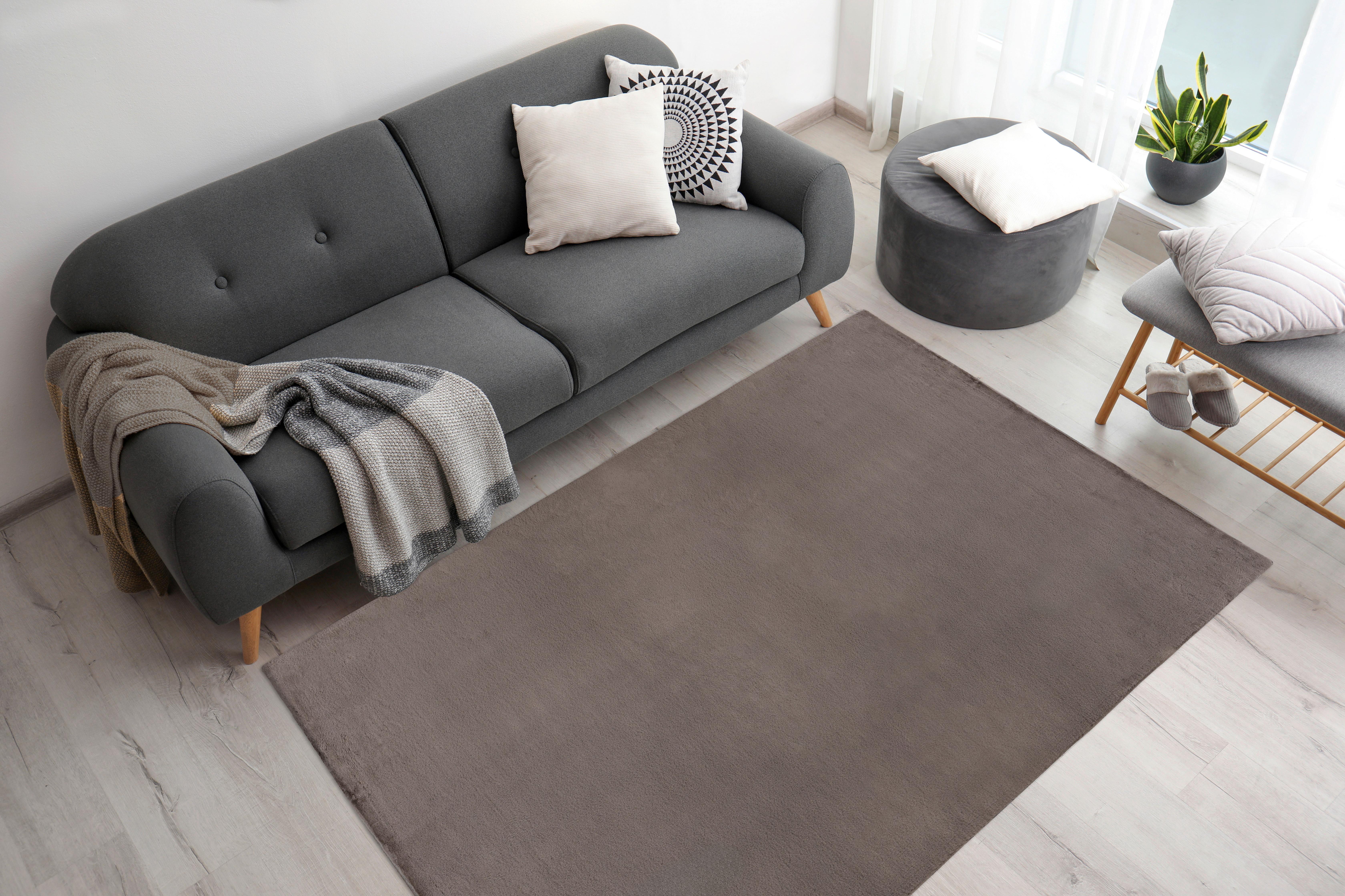 Teppich Rabbit Prime Grau, 160x230 cm - Grau, KONVENTIONELL, Textil (160/230cm)